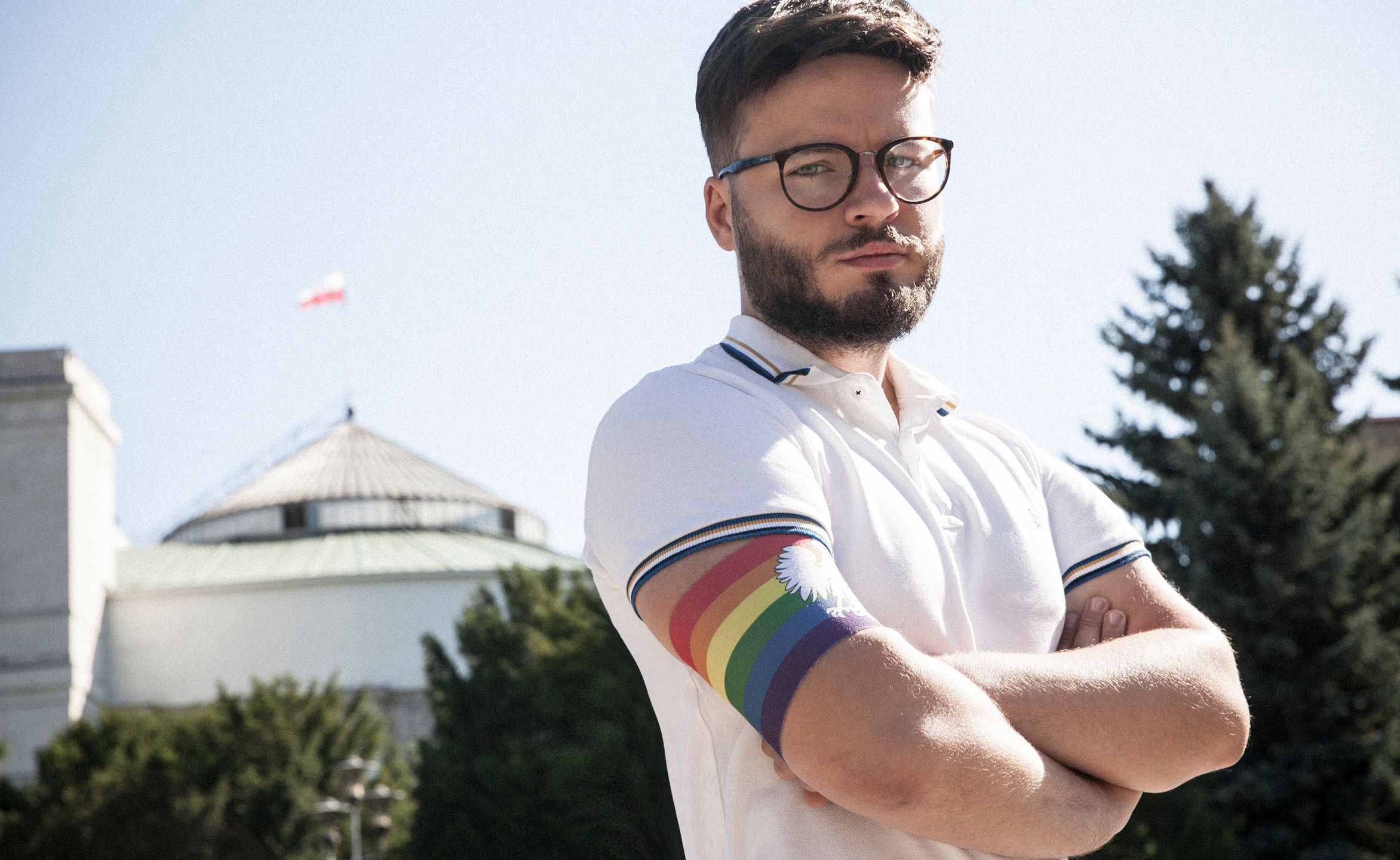 Działacz LGBT+ Bart Staszewski // fot. Emilia Oksentowicz/
