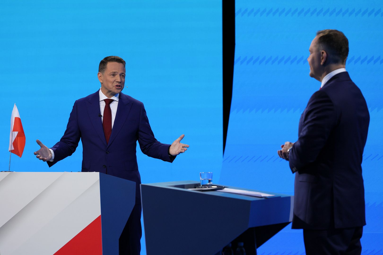 Karol Nawrocki,  Rafa� Trzaskowski
Pawe� Supernak
debata, II tura, kampania, prezydencka, prezydenckie, przedwyborcza, telewizja, telewizyjna, tvp, wyborcza, wybory