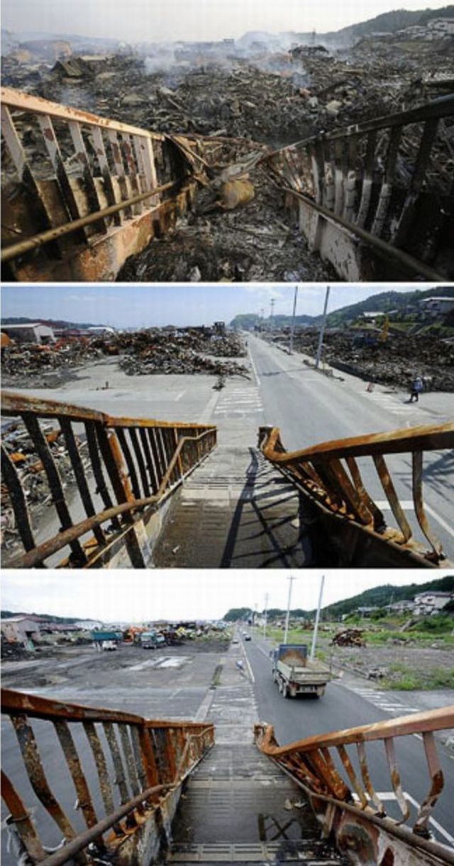Japonia - w trakcie i 6 miesięcy po katastrofie 8
