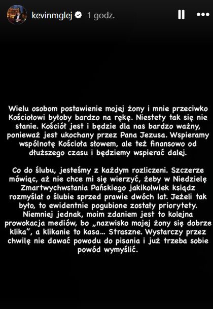 Oświadczenie Kevina Mgleja