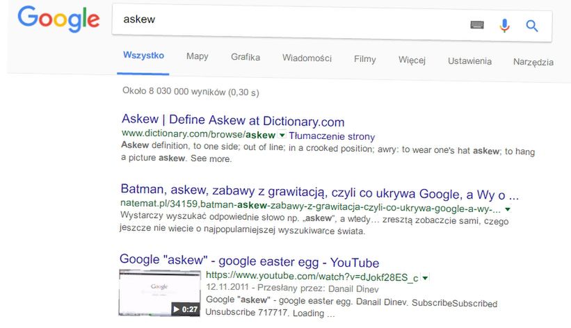 Gry, wirujący ekran i Kevin Bacon: najciekawsze Easter Eggs w wyszukiwarce Google 3