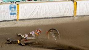 Upadki podczas meczu Betard Sparta Wrocław - Fogo Unia Leszno (fotorelacja)