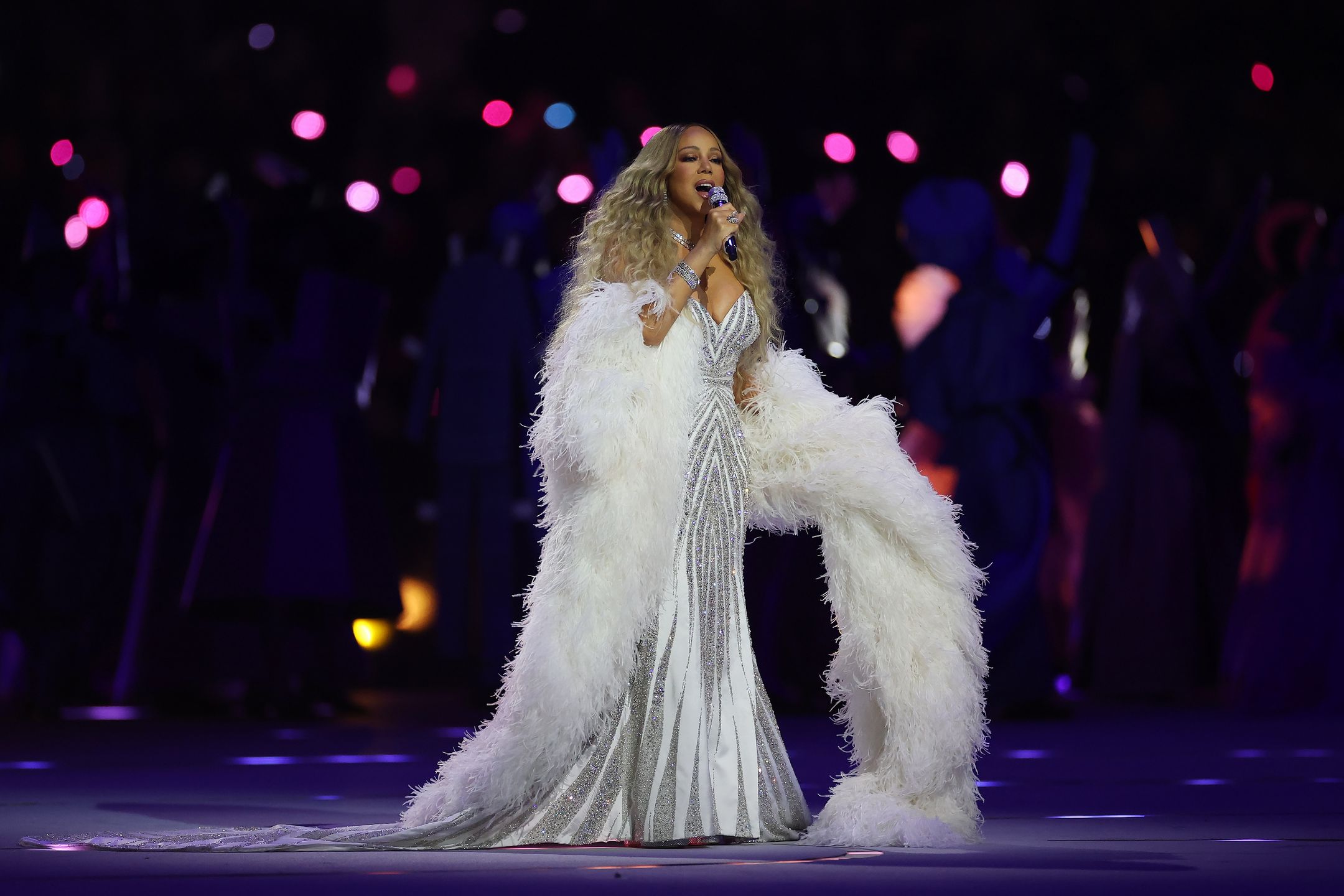 Mariah Carey na ceremonii otwarcia igrzysk olimpijskich