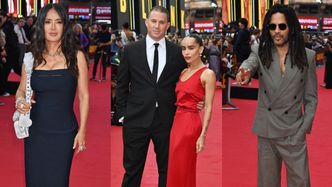 Pierwsza liga gwiazd przywędrowała na premierę filmu w Londynie: Channing Tatum i Zoe Kravitz, wiecznie młody Lenny Kravitz, Salma Hayek