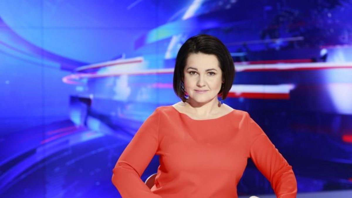 Piątkowe wydanie "Wiadomości" prowadziła Edyta Lewandowska
Źródło: TVP