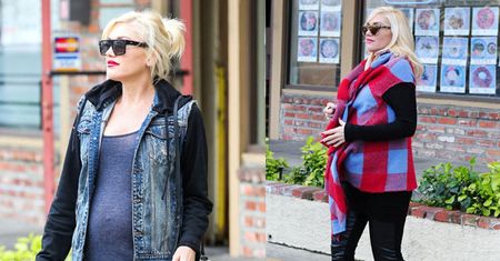 Stylowa Gwen Stefani z DUŻYM BRZUSZKIEM (ZDJĘCIA)