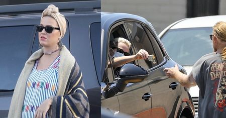 Dobroduszna Katy Perry daje bezdomnemu 20 dolarów (ZDJĘCIA)