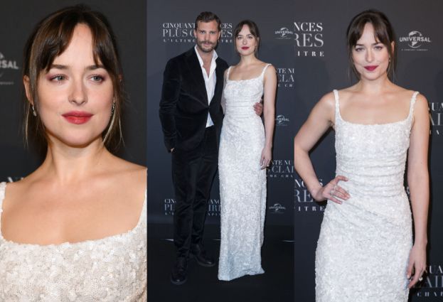 Zblazowana Dakota Johnson na premierze nowego "Greya"