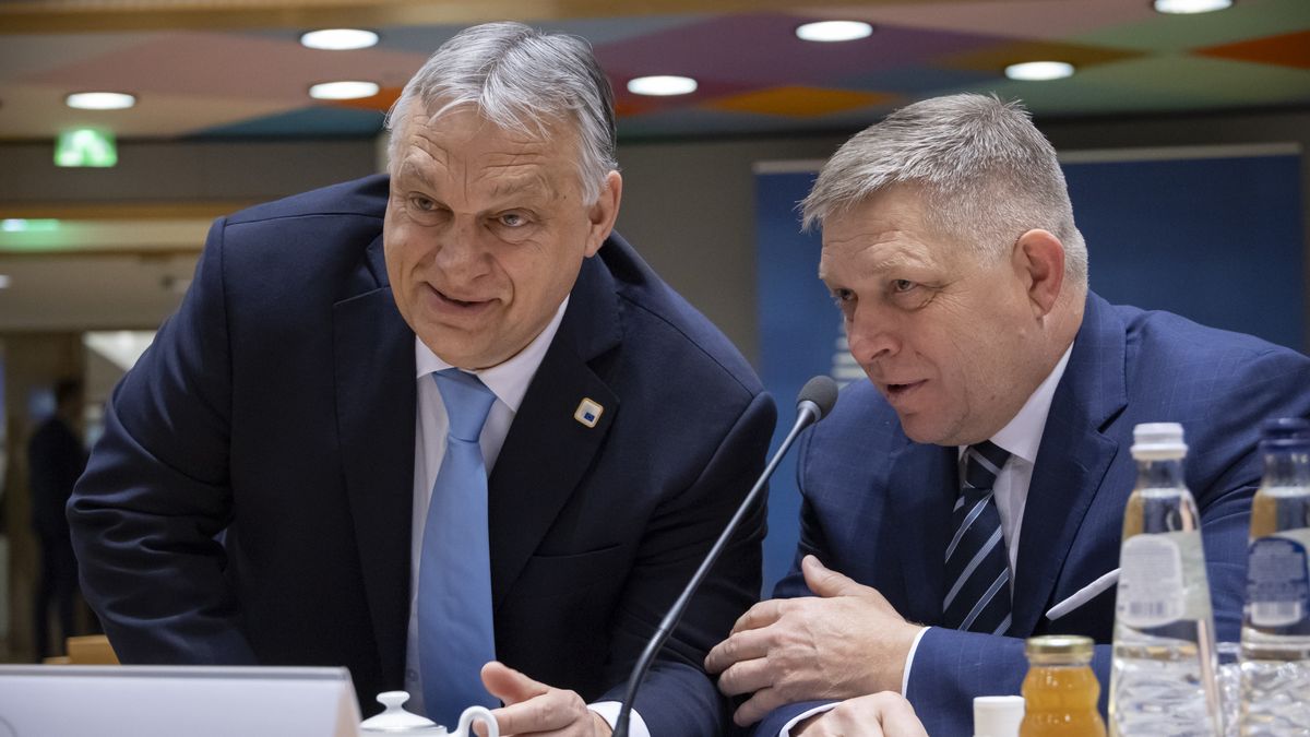 Premier Węgier Viktor Orban i premier Słowacji Robert Fico