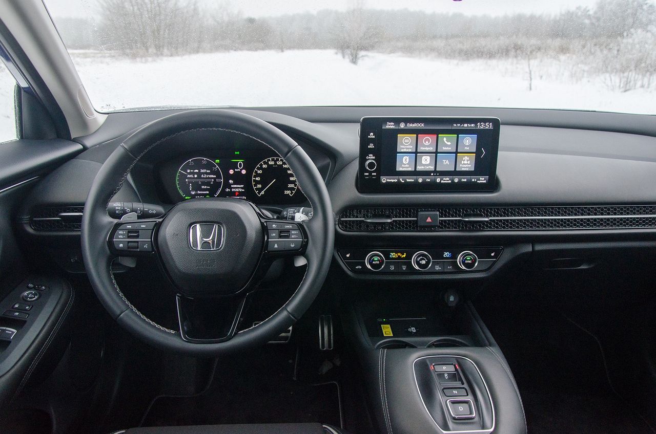 Honda ZR-V ma proste, przyjemne w obsłudze wnętrze