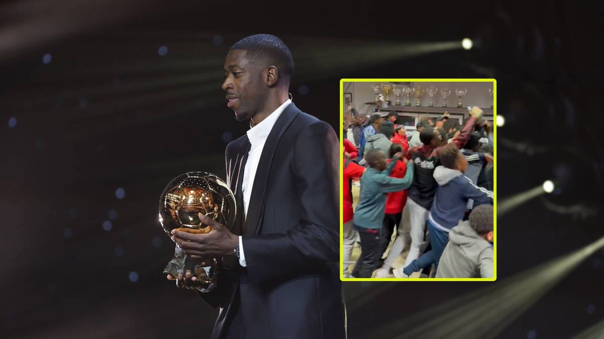 PAP/EPA / Mohammed Badra/x.com/ICI Normandie (Seine - Maritime - Eure) / Ousmane Dembele i reakcja ludzi związanych z Evreux