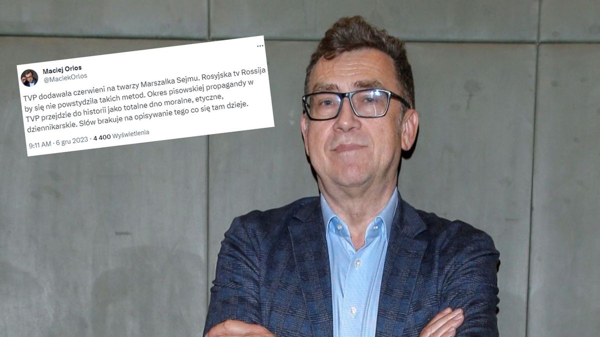 Maciej Orłoś skomentował wprost TVP