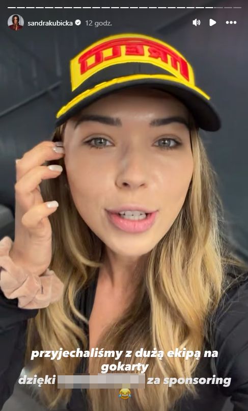 Sandra Kubicka wybyła z nowym ukochanym na gokarty