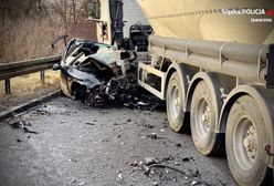 Śląsk. Seat nie miał szans w zderzeniu z ciężarówką. Koszmarny wypadek w Jaworznie