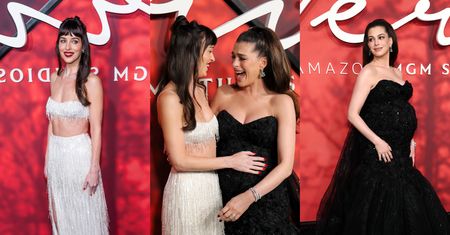 Pojedynek NA BRZUCHY podczas premiery filmu. Dakota Johnson i ciężarna Anne Hathaway skradły show (ZDJĘCIA)