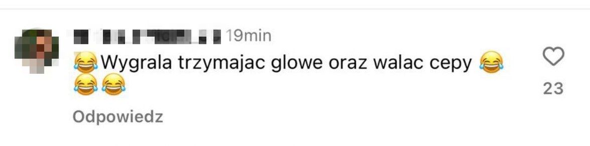 Komentarze na temat zwycięstwa Marianny Schreiber