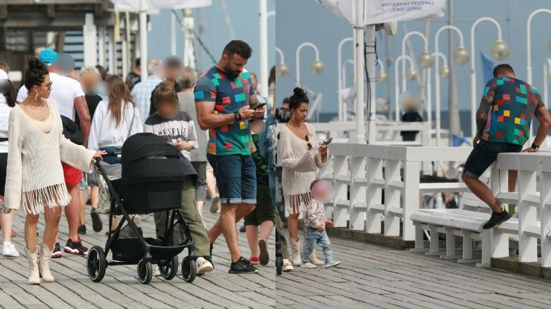 Maja Hyży spaceruje z rodziną po Sopocie