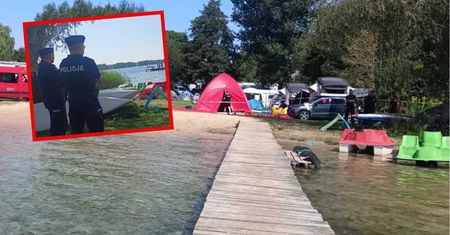 Dramat nad jeziorem. Strażacy wyłowili ciało 20-latka