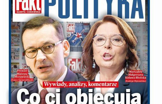 Piątkowy „Fakt” z dodatkiem wyborczym, redaktorem prowadzącym Jan Stachurski