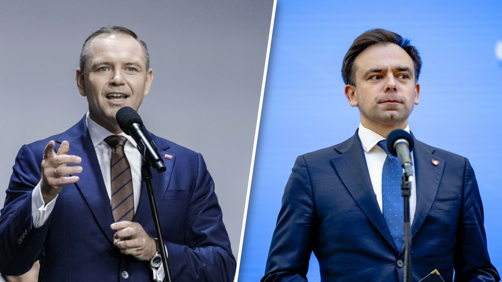 Prezydent Karol Nawrocki i minister finansów i gospodarki Andrze