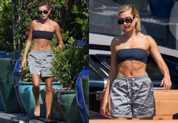 Hailey Baldwin opala się w spodenkach polskiej marki