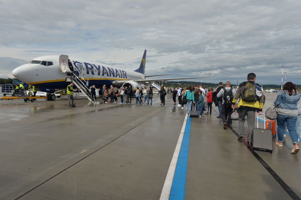 Samolot należący do linii Ryanair