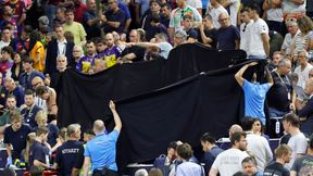 Dramat podczas finału Ligi Mistrzów. Miejsce zasłonięte czarną płachtą
