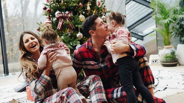 Świąteczny poranek Lewandowskich