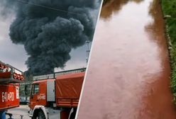 Rzeki zrobiły się czerwone po toksycznym pożarze. "Przedostały się"