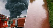 Rzeki zrobiły się czerwone po toksycznym pożarze. "Przedostały się"