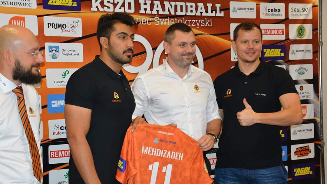 Materiały prasowe / KSZO Odlewnia Ostrowiec Św.  / Na zdjęciu: prezentacja Aliego Mehdizadeha