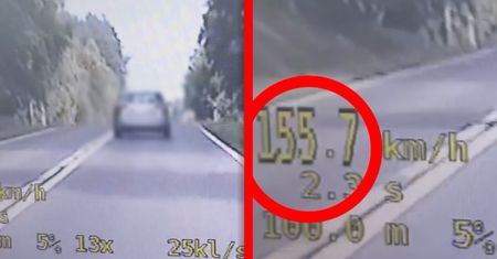Jechał jak szalony. Nie wiedział, że za nim jest radiowóz