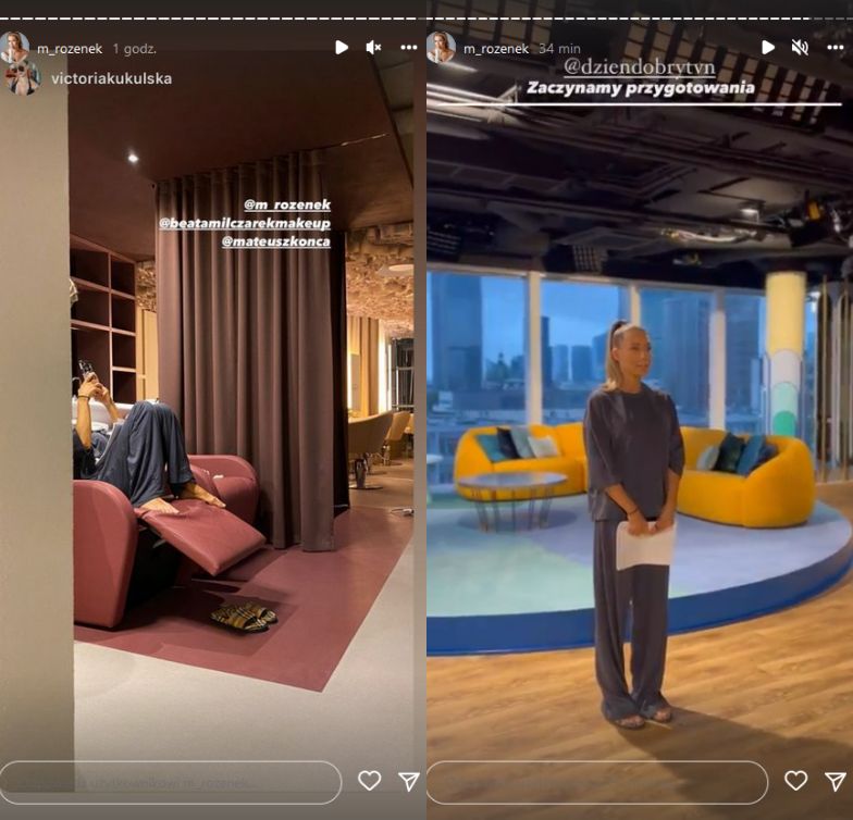 Małgorzata Rozenek relacjonuje dzień debiutu w "Dzień dobry TVN"