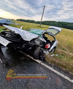 Śmiertelny wypadek pod Krakowem. To była ogromna siła