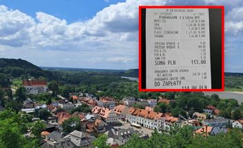 Pokazała paragon z Kazimierza Dolnego. Tyle zapłaciła za obiad dla trzech osób