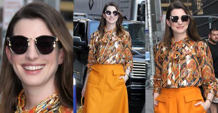 Anne Hathaway w kobiecej stylizacji za 17 tysięcy