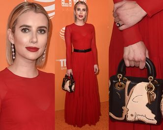 Emma Roberts chwali się dziwną torebką za 14 tysięcy