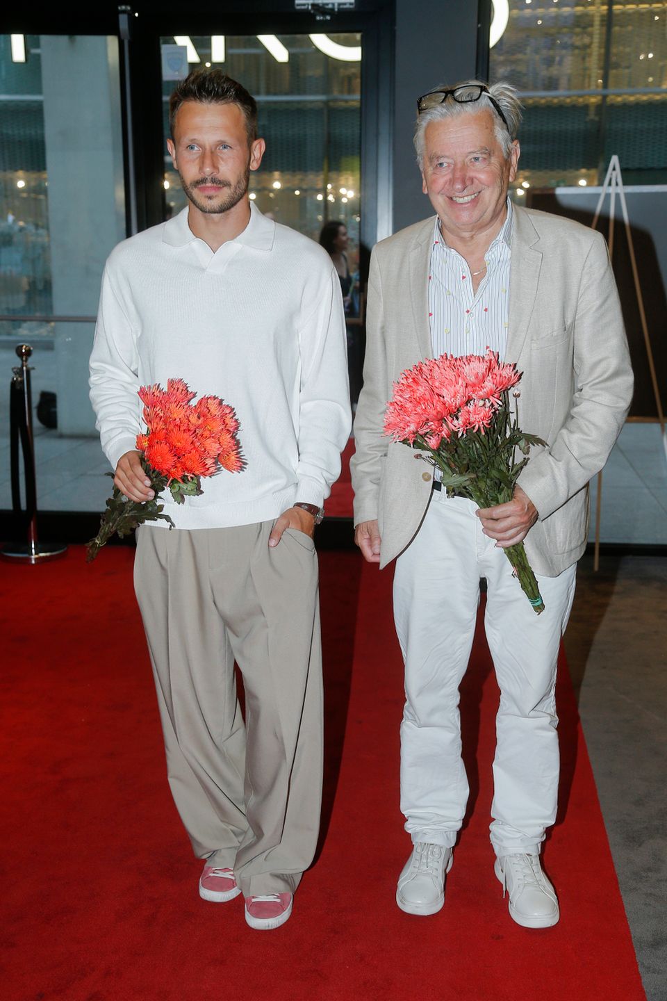 Mateusz Banasiuk, Stanisław Banasiuk - premiera spektaklu Wisławie-Grażyna (fot. AKPA)