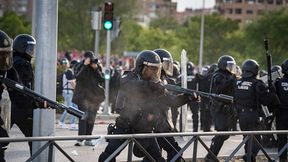 Starcie kibiców w Madrycie. Policja użyła gazu łzawiącego