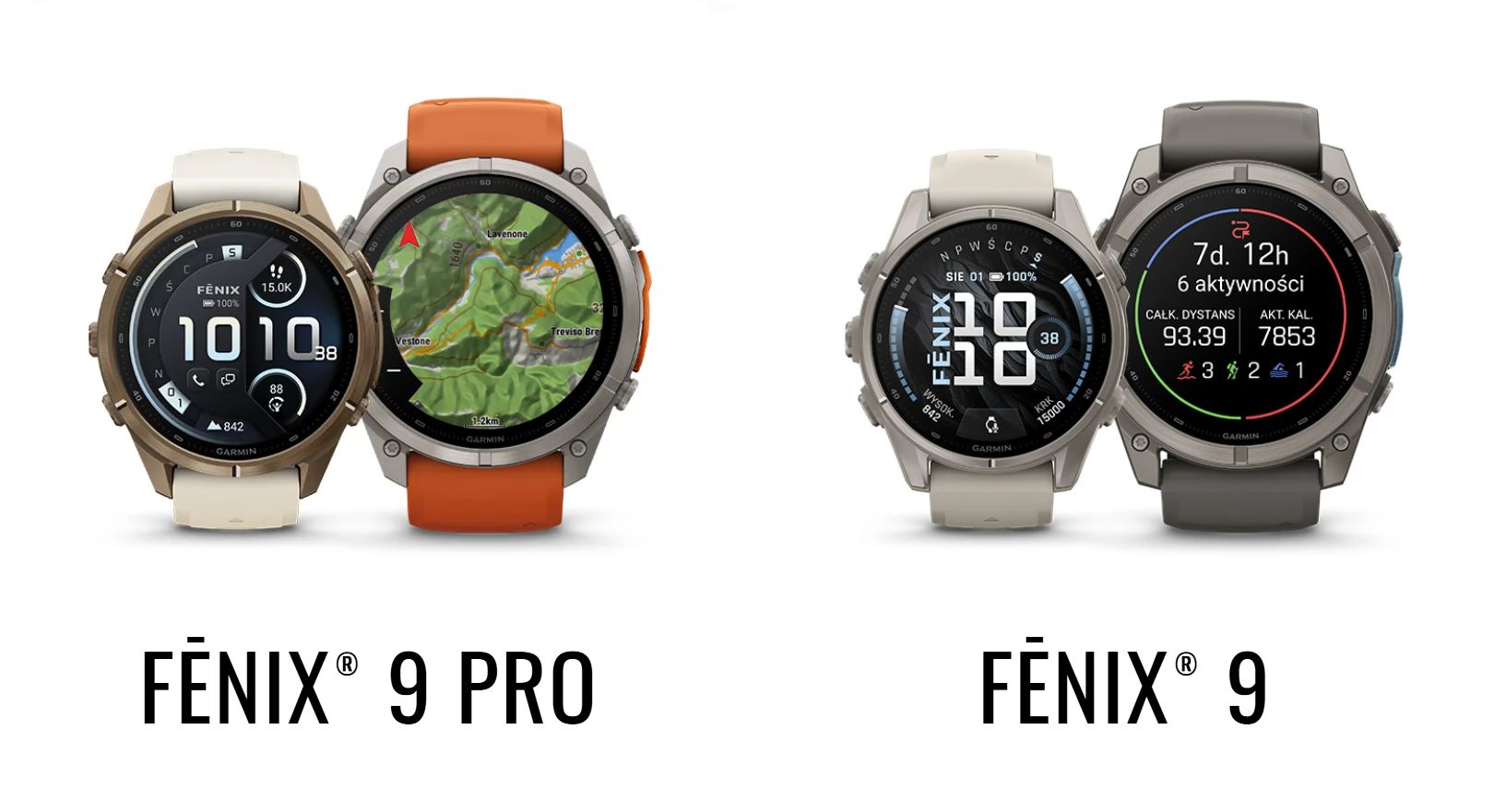 Garmin fenix 9 i fenix 9 Pro