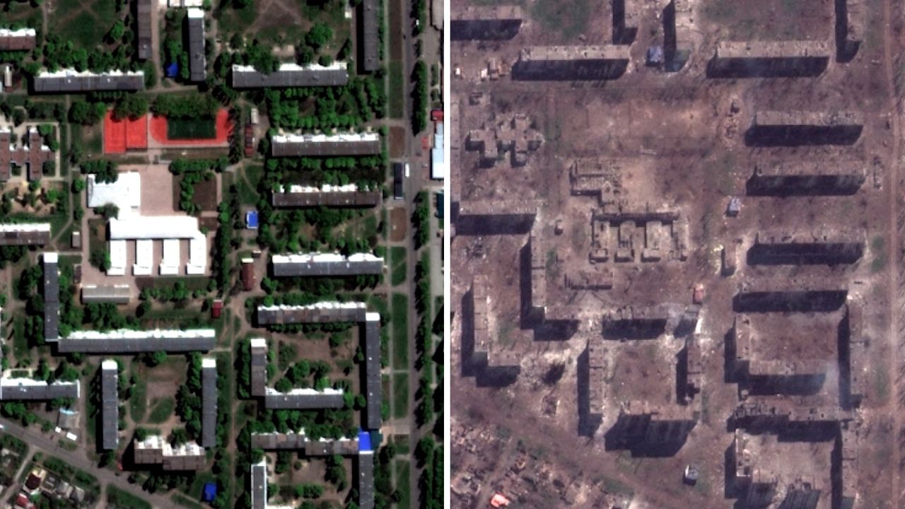 Bachmut przestał istnieć. USA pokazały przerażające zdjęcia satelitarne