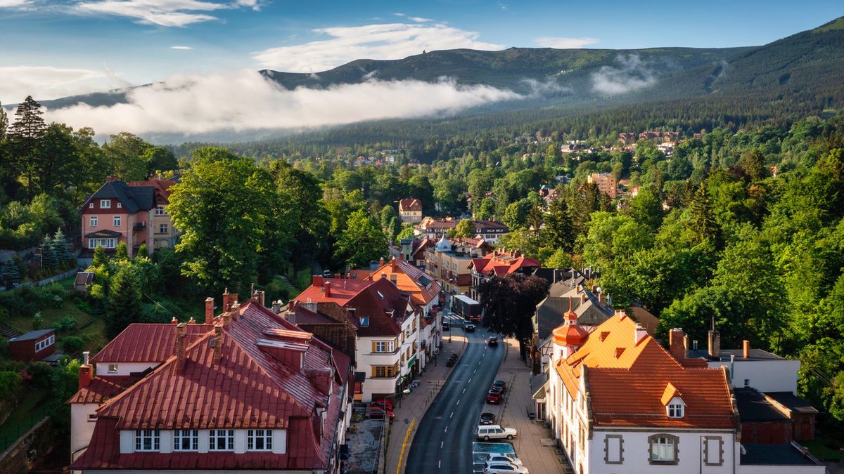 Szklarska Poręba z lotu ptaka