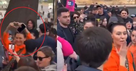 "Rosjanie wzburzają tłum". Ekspert OSW komentuje nagranie z Tbilisi