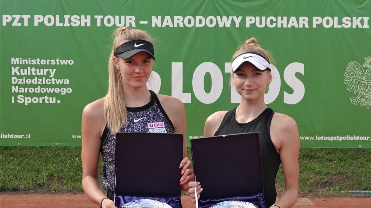 Materiały prasowe / Lotos PZT Polish Tour / Na zdjęciu: Martyna Kubka i Anna Hertel, mistrzynie Wrocław World Cup 2021 w deblu