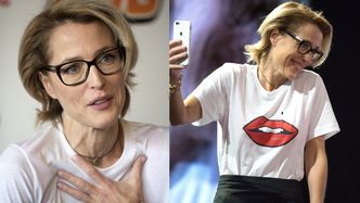 Gillian Anderson ogłasza, że rezygnuje z biustonoszy. "Nie obchodzi mnie, czy MOJE PIERSI SIĘGAJĄ PĘPKA!"