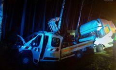 Śląsk. Tragedia w Kobiórze. W wypadku na DK 1 jedna osoba zginęła, trzy zostały ranne.