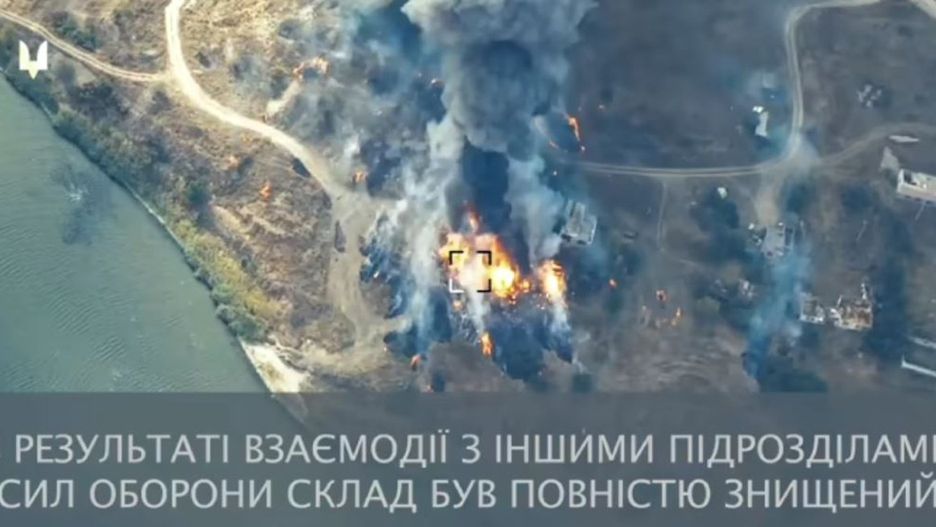 Pożar rosyjskiego magazynu rakiet