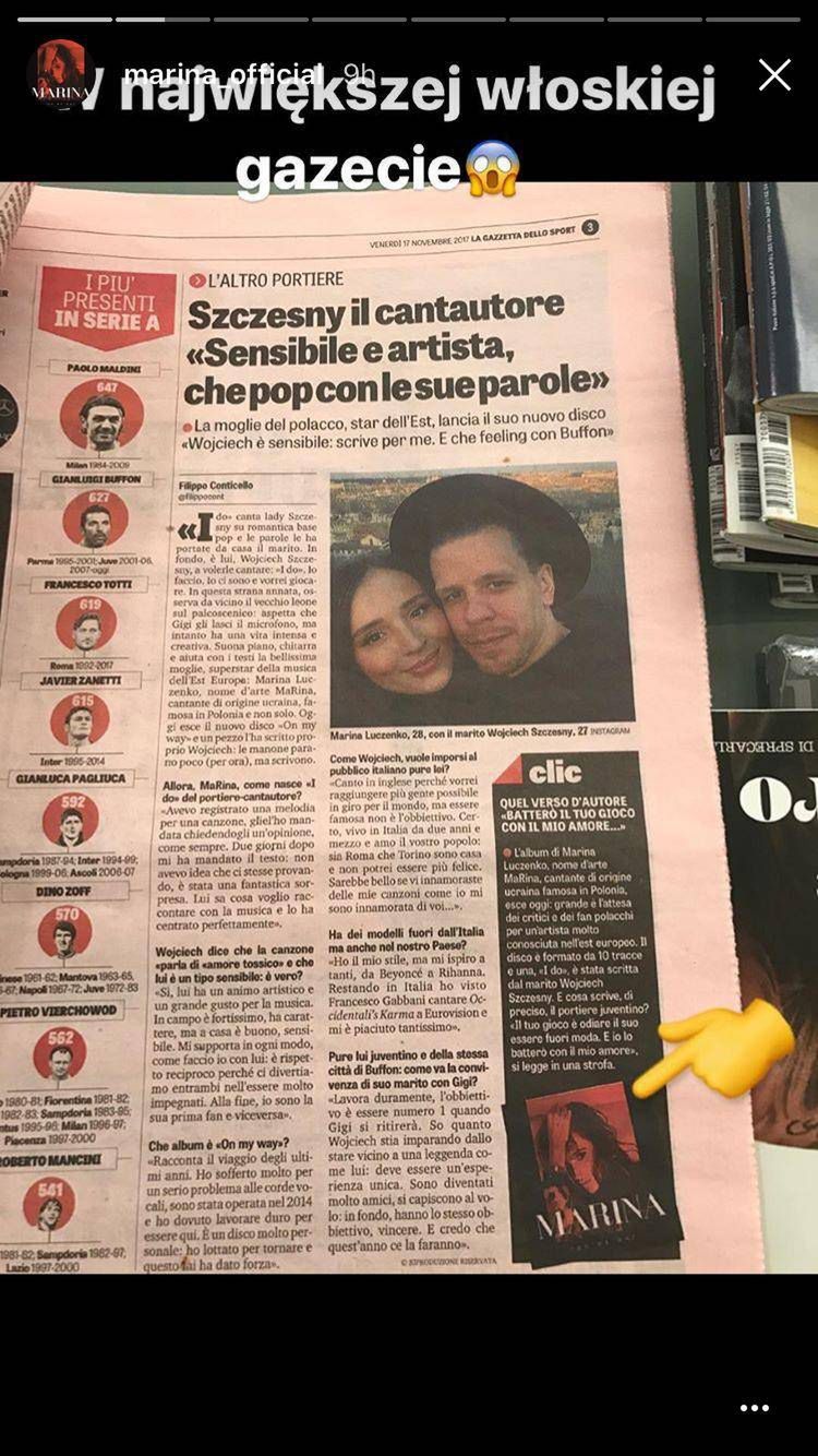 Włoska gazeta o nowej płycie Mariny