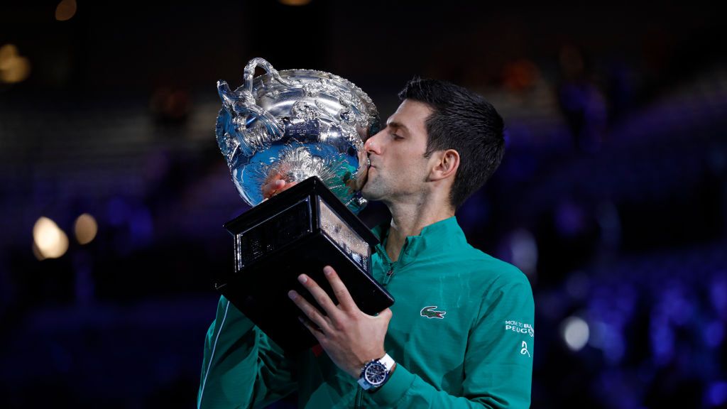 Getty Images / Fred Lee / Na zdjęciu: Novak Djoković, mistrz Australian Open 2020