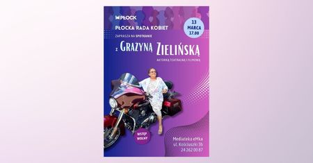 Spotkanie z aktorką Grażyną Zielińską. Wstęp wolny